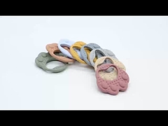 Çevre dostu Ayı pençeleri Silikon Bebek Dişlik Oyuncakları Acı dişeti yatıştırmak için