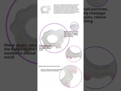 Toplu Silikon Koyun Dişleri Koyun BPA Serbest Dişleme Oyuncakları ve boyutu 9.3 * 7cm ve ağırlığı 25 gram