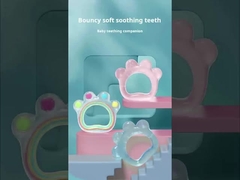 Esnek Ayı Pençesi Sılık Sığır Bebek Dişleri Oyuncak boyutu 8x9 cm Bebek Çocuklar için ve ağırlığı 35 gram